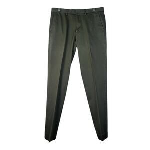 J Crew Bowery Stretch Slim Fit Cotton Pants Size 31x32 Color Olive Green